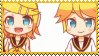 the kagamines from vocaloid jumping up and down